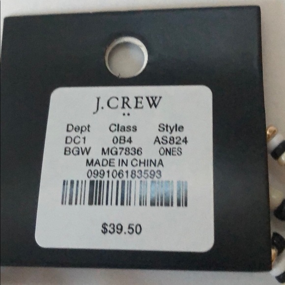 J. Crew Black Gold & White Stretch Bracelets (4) - Picture 4 of 5